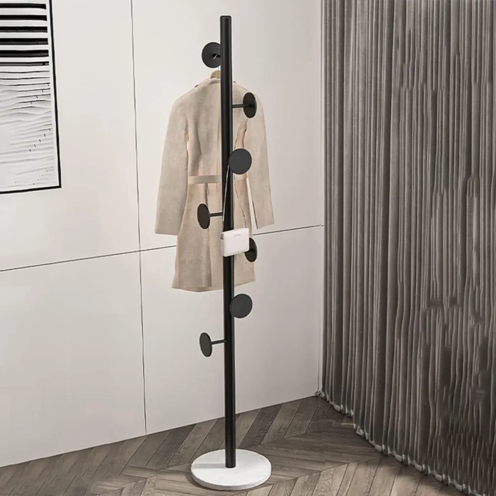 

Free-Standing Coat Rack,Hat Hanger Hall Tree,Metal Coat Hangers for Scarves,Backpacks,Umbrellas,Coat Stand,Stylish Coat Tree