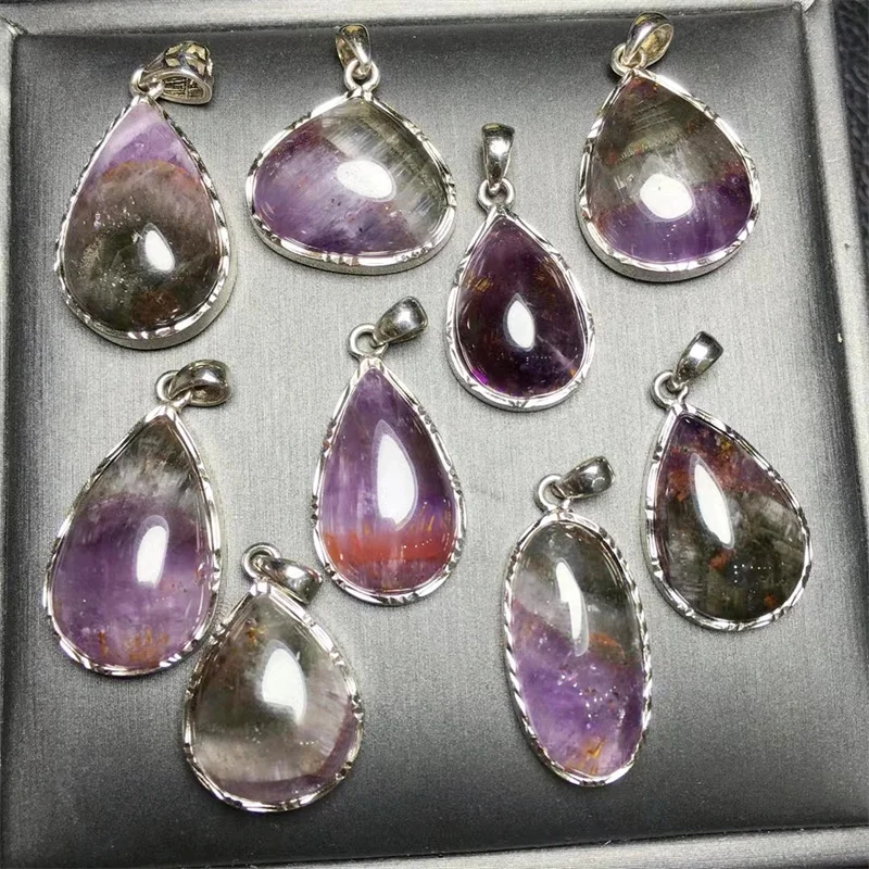 

S925 натуральная подвеска Auralite23 Кристалл Исцеление DIY ожерелье модное классическое женское ювелирное изделие аксессуары изысканный подарок 1 шт.