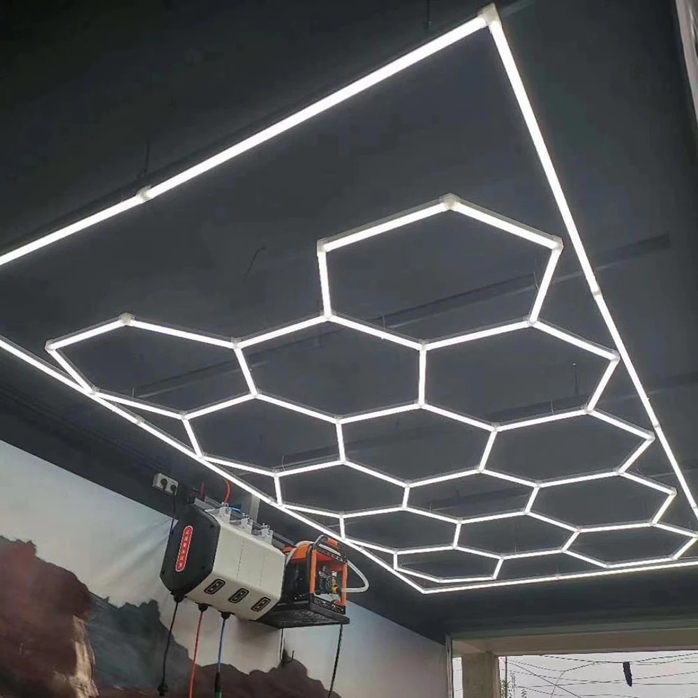 hexagon-detailing-workshop-clothing-store-lights-led-for-car-shop-and-garage-honeycomb-lights-led-hexagon-work-garage-light-ceil