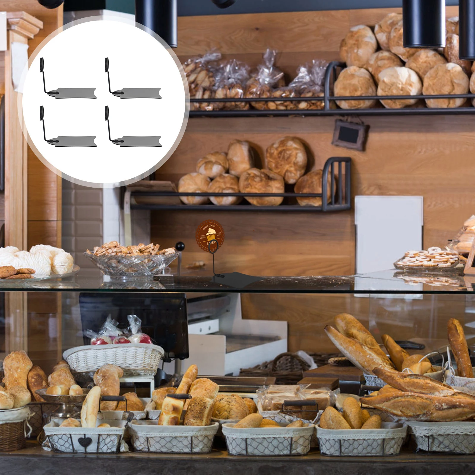 

Price Tag Clip Food Sign Holder Beard Clamp Label Display Reusable Metal Stand Wire Supermarket Clips Grocery Rack
