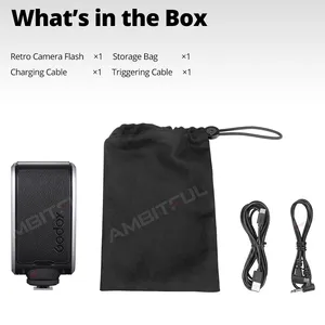 Godox GN14 Lux Senior Lampu Kilat Kamera Retro 7 Tingkat Speedlite Universal untuk Kamera Fotografi Canon Sony Nikon Fuji Olympus 8 flash retro penjualan terbaik - №