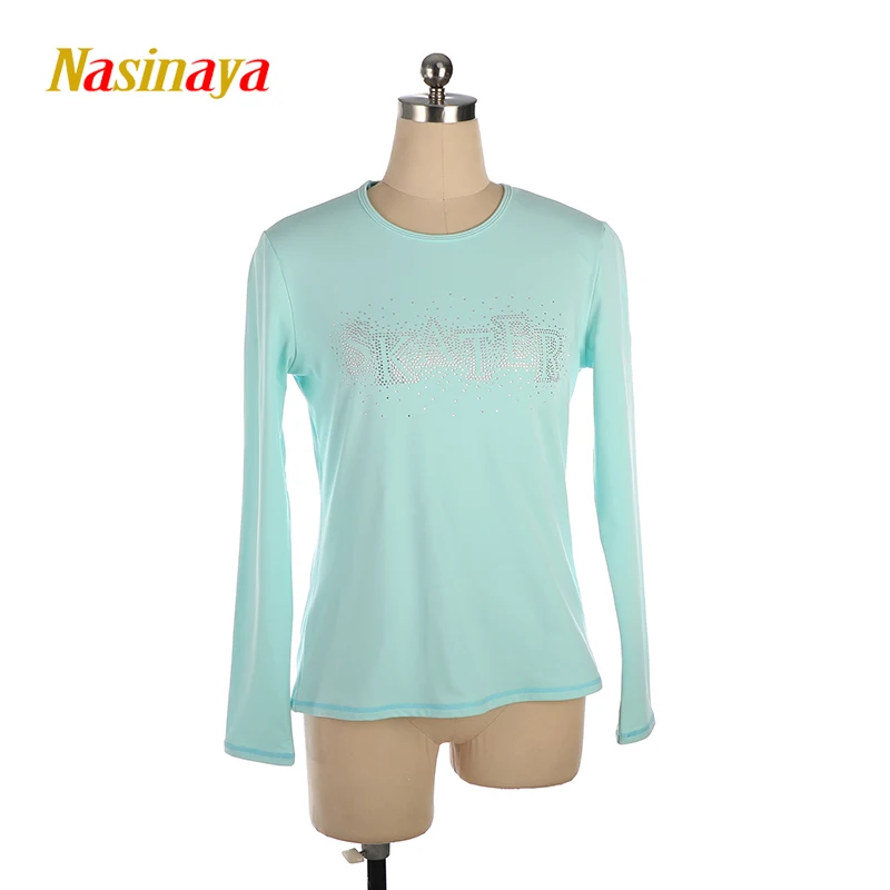 

Custom Figure Women'S Skating Top Girl Adult Training Competition Skating Gymnastics Skating Crystal Black T-Shirt