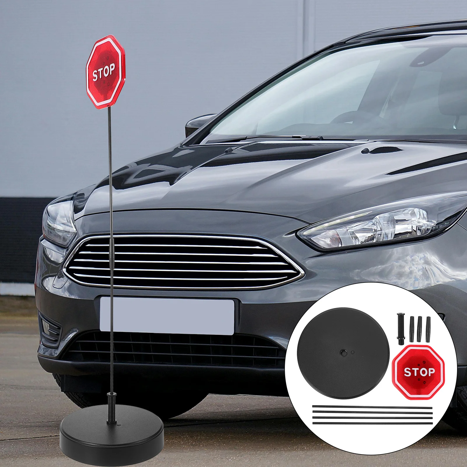 Parada luminosa para parada de garaje, luz con Sensor, indicador de señal de estacionamiento, herramienta de señal de estacionamiento