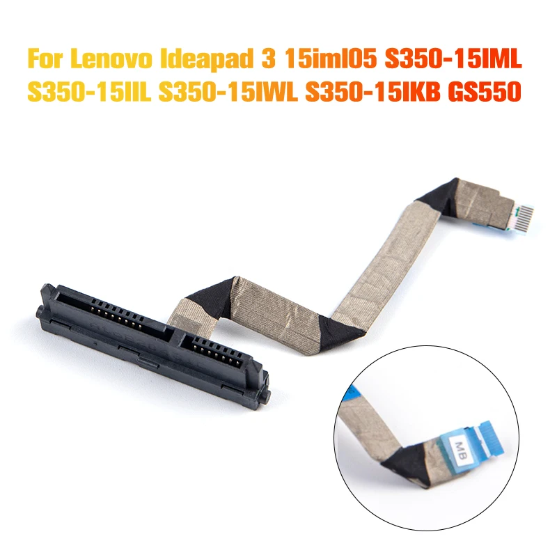 1pc HDD Cable For Lenovo IdeaPad 3 15ARE05 15ADA05 15IIL05 15IML 15IGL05 Laptop SATA Hard Drive HDD SSD Connector Flex Cable