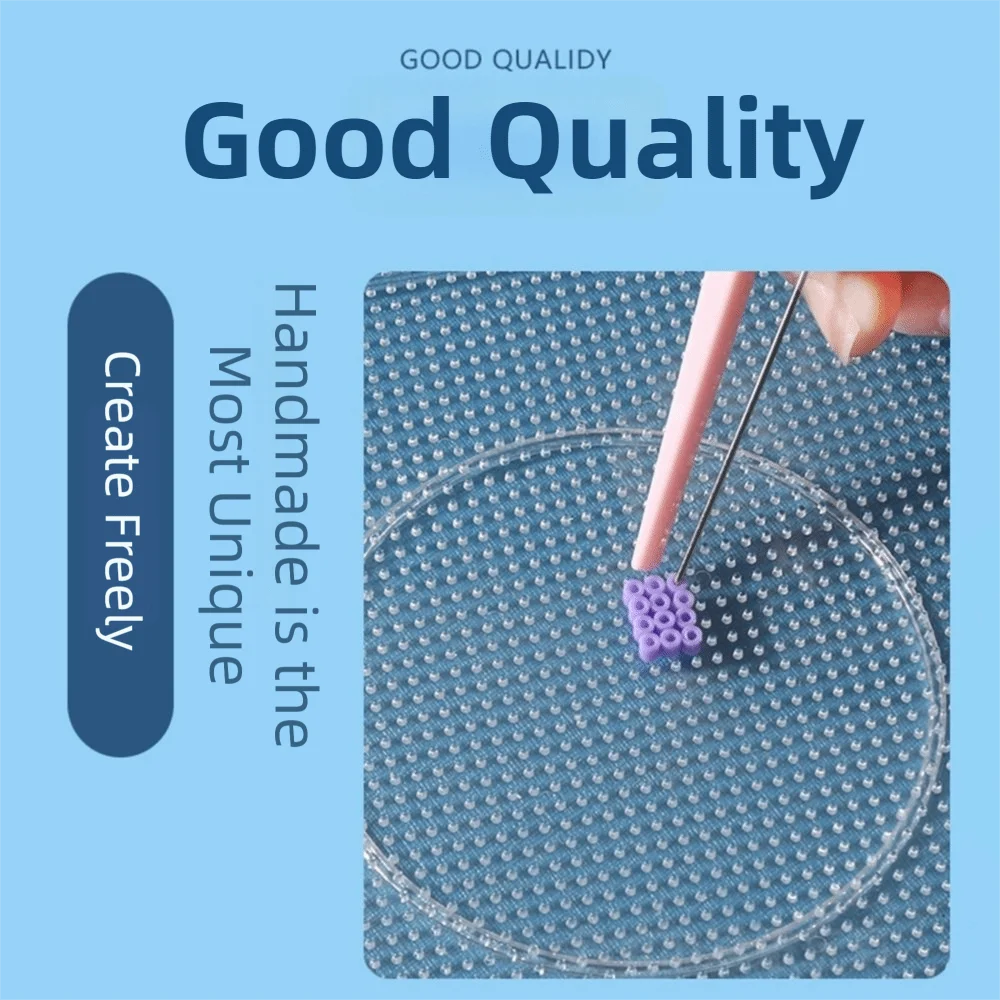 4 Uds. De placas perforadas cuadradas con fusibles, bricolaje, 52 clavos, plantilla de cuentas Hama de 2,6mm, placas perforadoras de cuentas de fusión transparentes blancas resistentes para niños