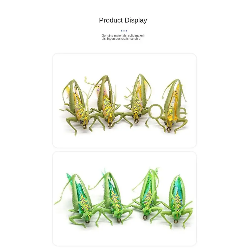 Bass Lure Insect fishing lures squid 2# 6# grasshopper fishing bait Fishing Tackle road simulation Hard Artificial baits