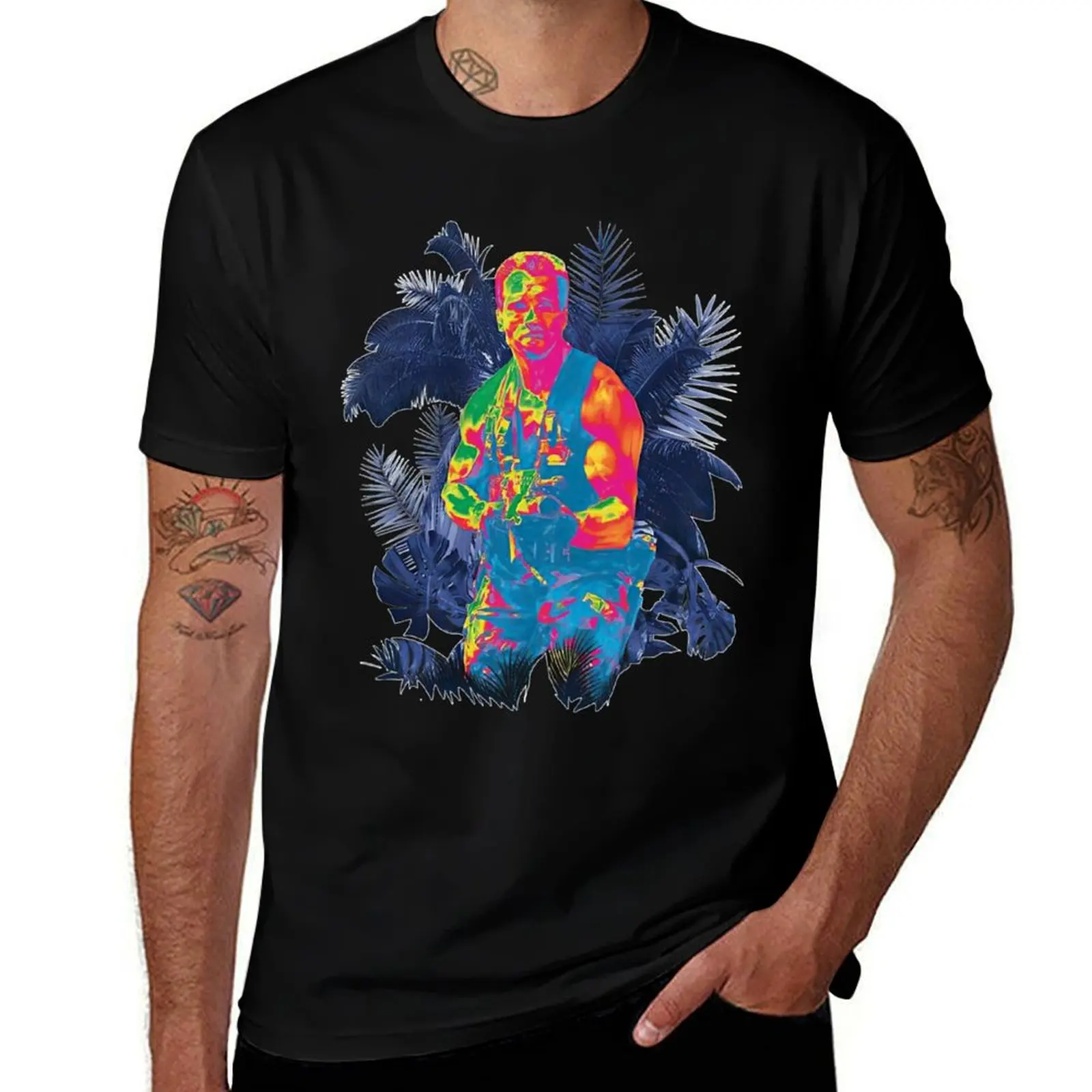 Imprime g homme T-Shirt chemises prédateur le pour t hommes chemises Vision avec