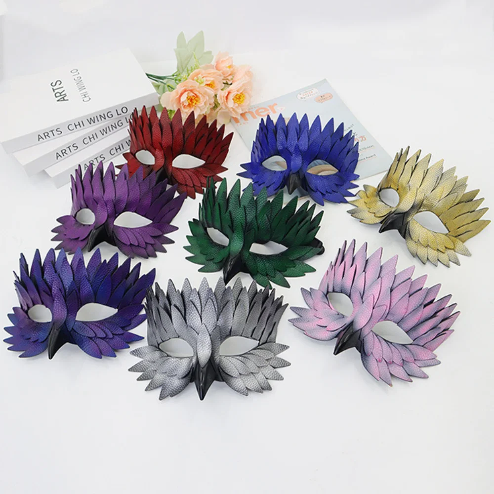 Máscara de dramatização artesanal fantasia máscara de festa máscara de festa elegante para performance de festa de fantasia