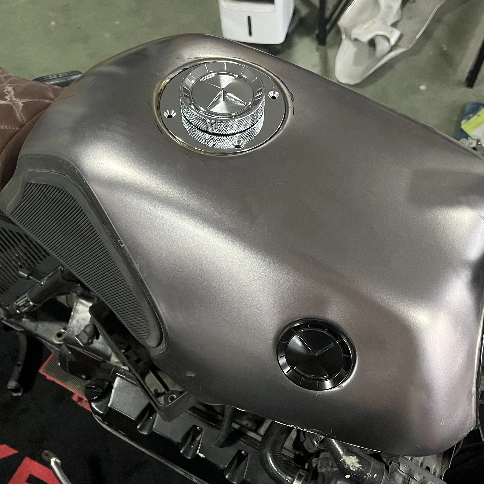 Per BMW K100 K75 K1100 K1 Tappo carburante in alluminio Coperchio serbatoio gas Cafe Racer Accessori moto Coperchio benzina