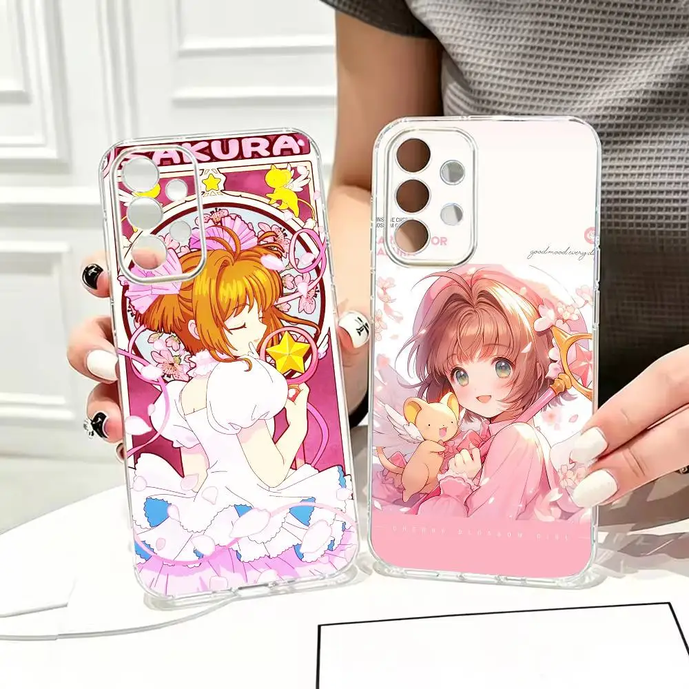 Magical Cardcaptor Fantasy Sakura  Basic Phone Case For Samsung S25,24,23,22,21,10,9,Ultra,Plus,Lite Transparent