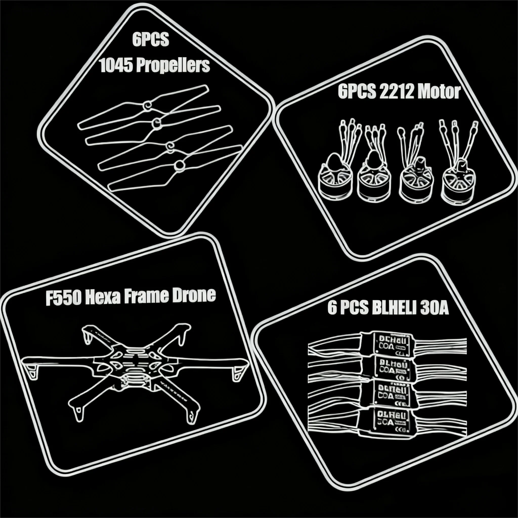 

BCUBE Plastic 550 6-осевой комплект для дрона Ardupilot Quadcopter Blheli 30A ESC 2212 Двигатель Pixhawk 2.4.8 Контроль полета Ardupilot