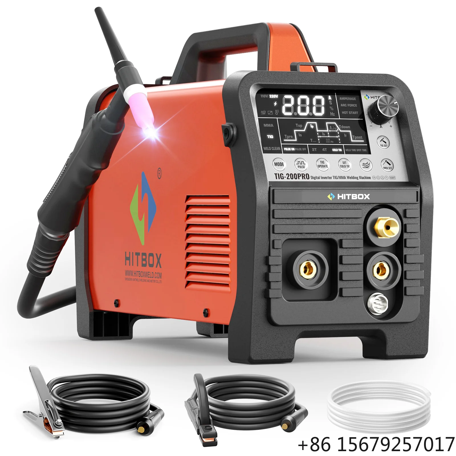 HITBOX TIG200PRO: 6-in-1 Digital Welder with Cold TIG ACDC Support Weld Aluminum