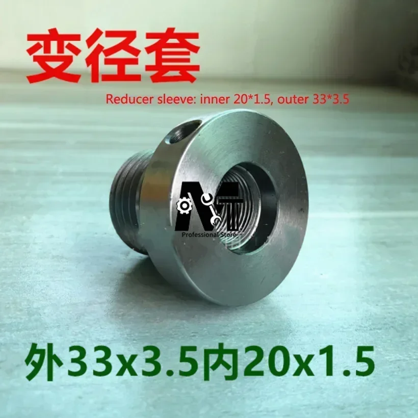 Wood Lathe Chuck Converts Turning Tools Lathe Headstock Spindle Adapter Outside 33x3.5 Inside 20x1.5 Diameter Adapter 1PC view 3