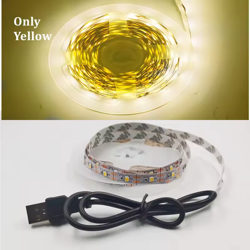 5M USB LED Strip Light 5V 3528 1 Meter 5 Meter Warm Cool White Pink Green Blue Red SMD Ribbon Ceiling Cabinet Light waterproof - Image 11