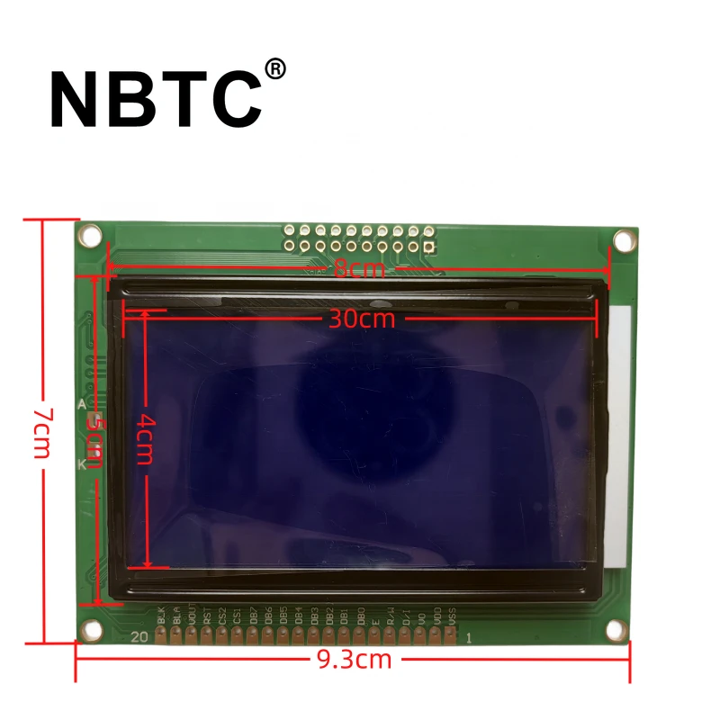 

Exclusively for Test Fixtures! Upgrade 12864 12864A LCD LCD12864A WITH KS0108 Controller screen without font