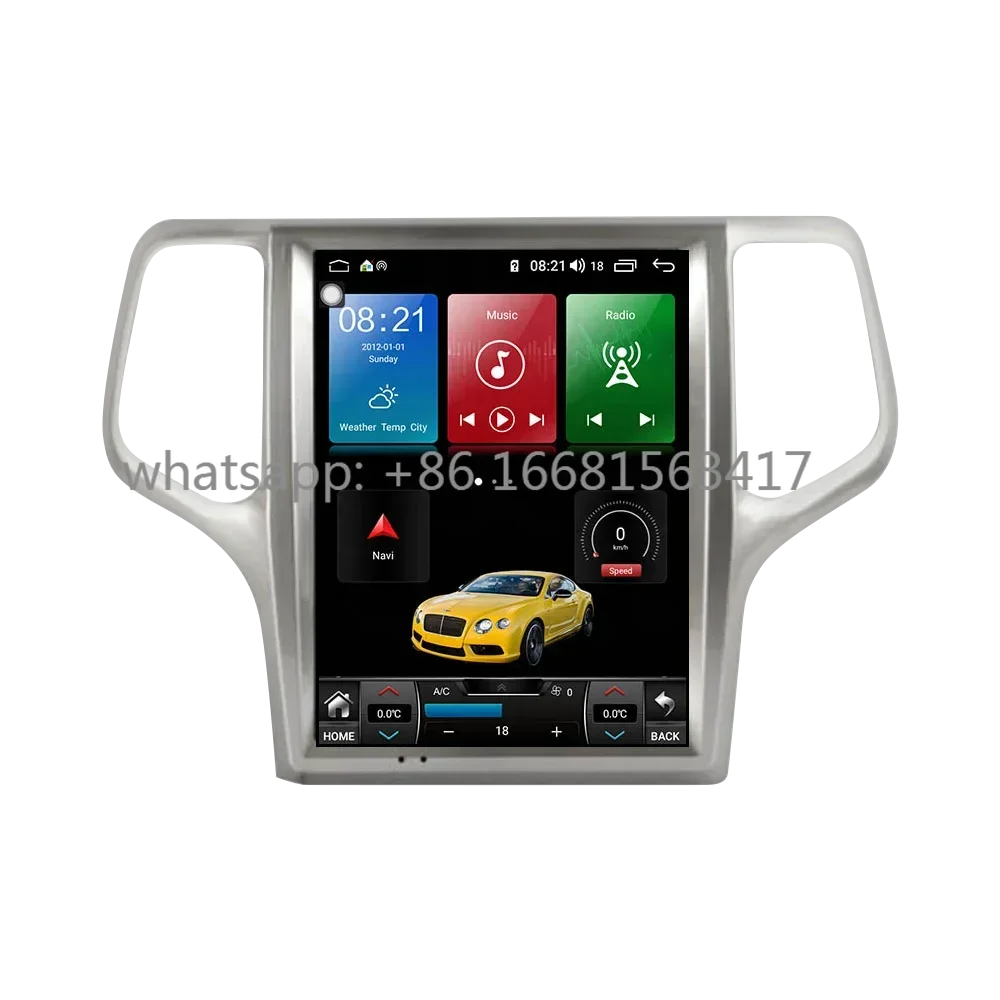 128GB Android 10 Car GPS Navigation For Jeep Grand Cherokee 2008 2009-2013 Multimedia Radio Player Auto Stereo