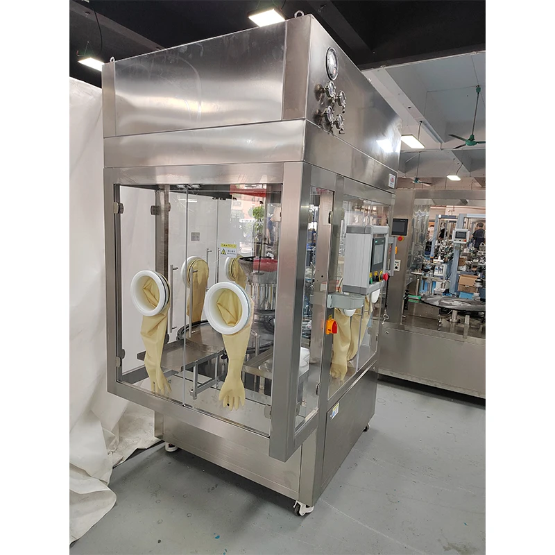 ماكينة تعبئة قارورة/زجاجة صغيرة سعة 1/2 مل 3 في 1 | حشو زجاجي/بلاستيك، سدادة، كابر قطعة واحدة #2