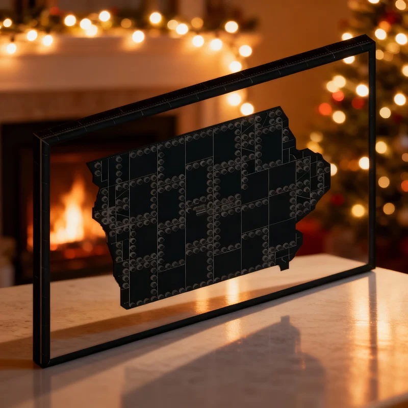 

349pcs MOC Iowa Frame Icons Model Building Blocks Assemble DIY Christmas Gifts Creative Idea Architecture Toys Education Brick