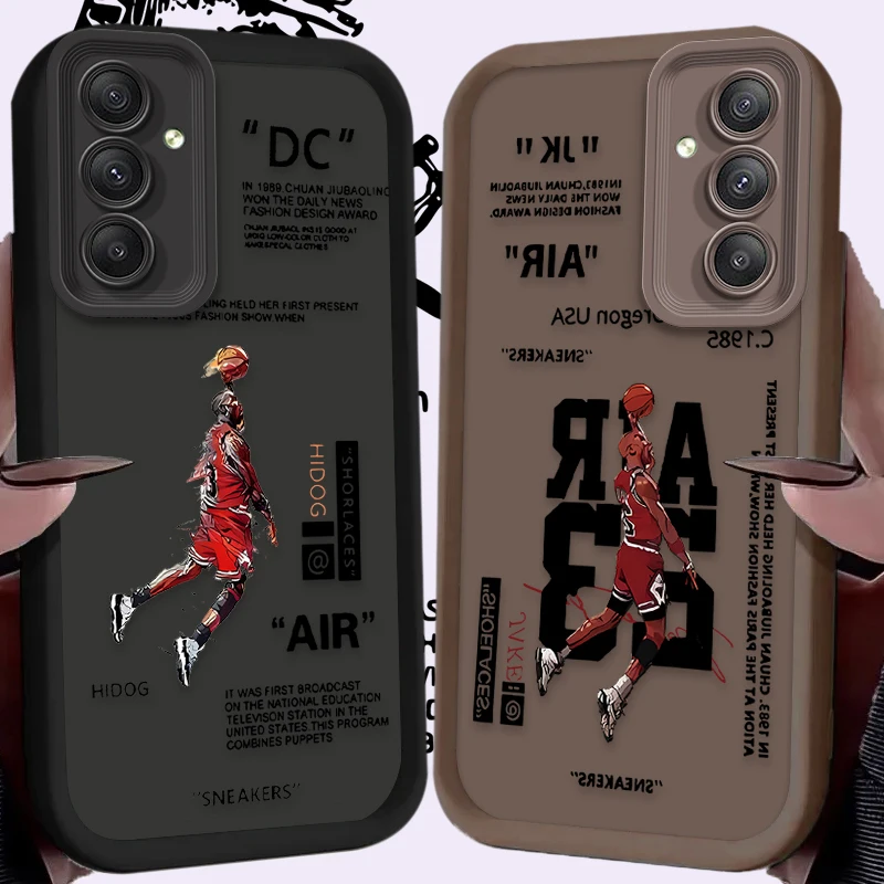 Basketball Star Sports Phone Case for Samsung Galaxy A55 A35 A25 A15 A05 A05S 5G A24 A13 A23 A12 A22 A32 A52 A52S A71 A72 A51 4G