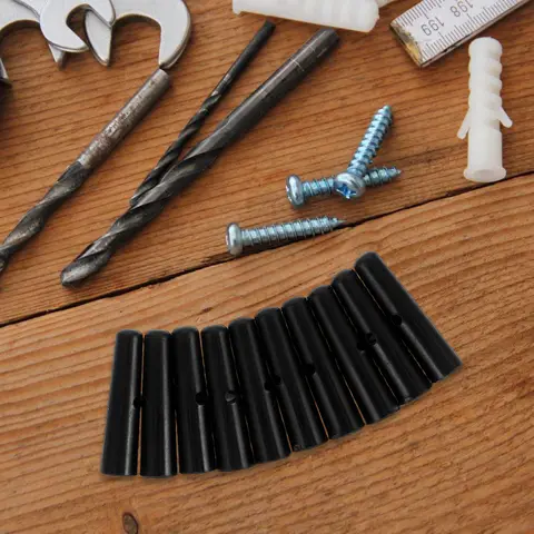 10pcs 태양 우산 비즈 파라솔 교체 캐노피 프린지 미니 액세서리 플라스틱 금속 테일 야외 파티오 접이식 수리