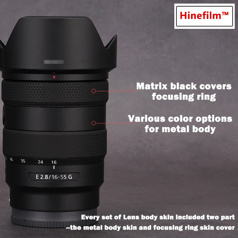 สำหรับ Sony ผิวเลนส์ F2.8G E16-55สำหรับ SONY E 16-55mm F2.8 G สติกเกอร์ติด SEL1655G ฟิล์ม16-55 F2.8 1655 E1655