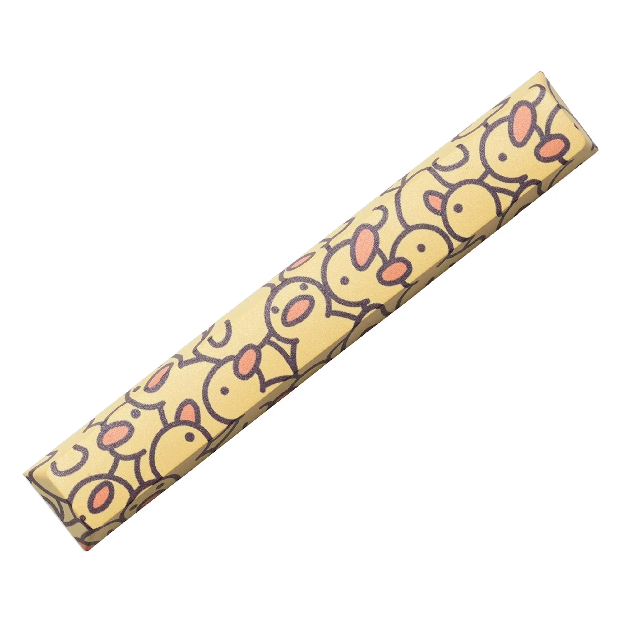 Novelty Allover Dye Subbed Keycaps Yellow Baby Duck Spacebar PBT for Gaming Mechanical Keyboard Cherry Profile 6.25u Only