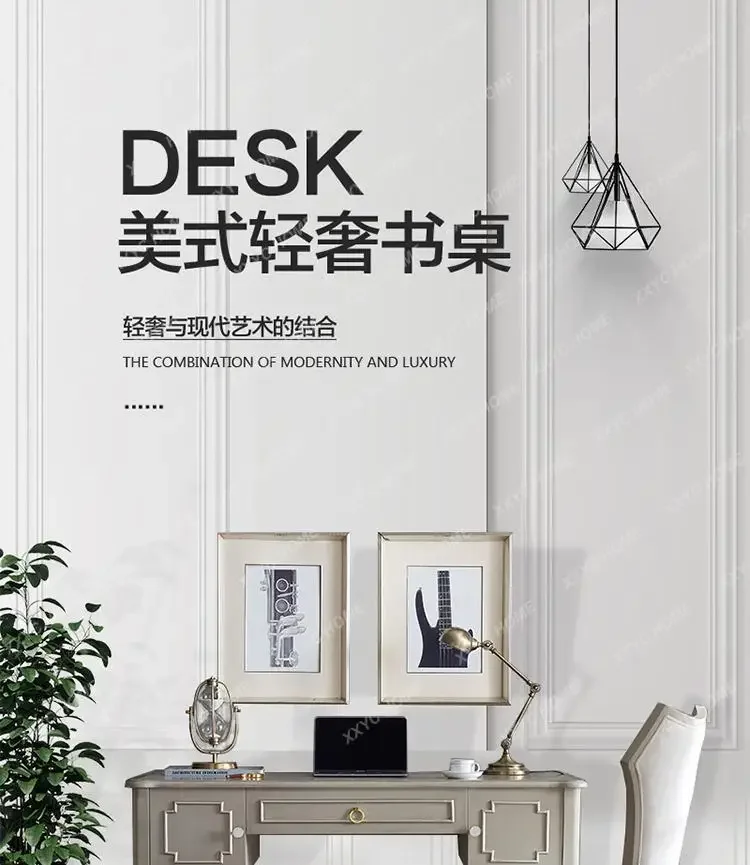 A  light luxury desk post-modern simple office study computer desk