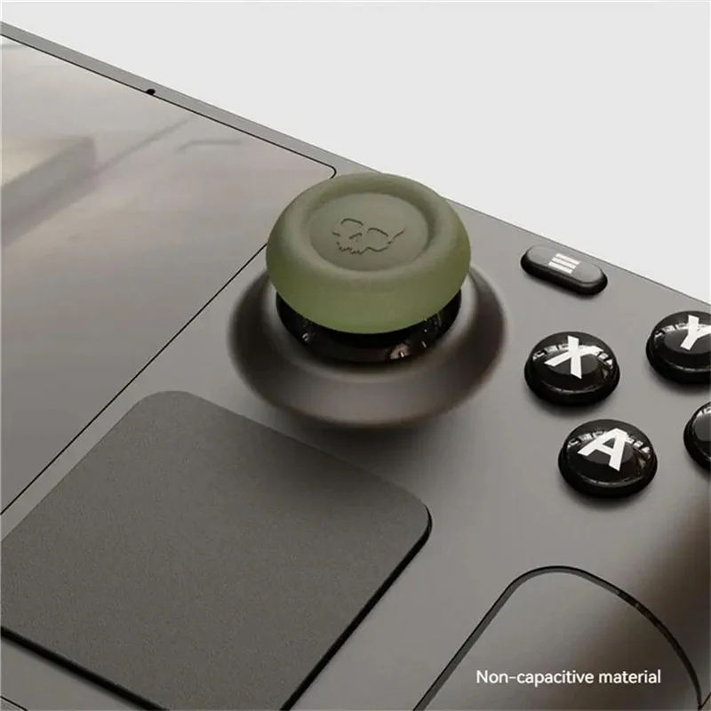 A19E-6PCS polegar vara aperto tampa capa para rog aliado/steam deck joystick boné fps/tps silicone antiderrapante polegar caso
