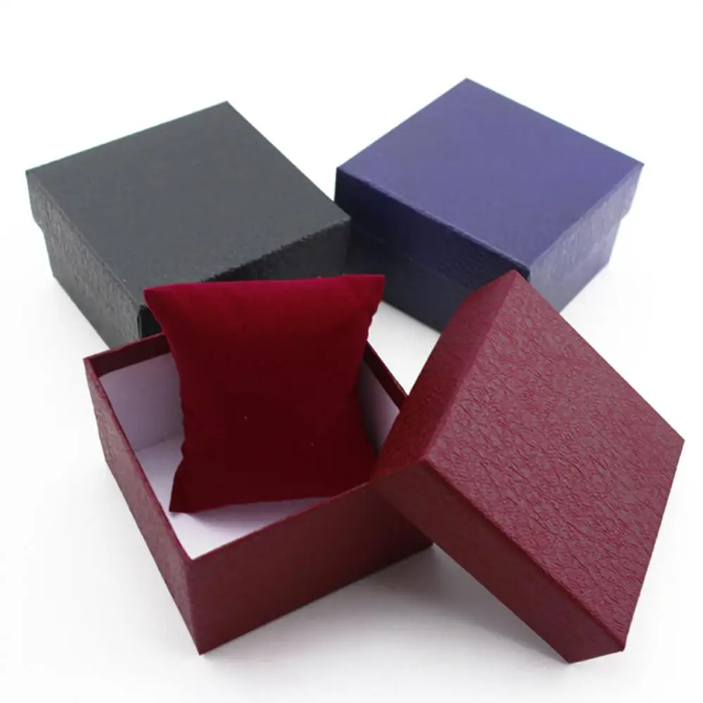 New Arrival Faux Leather Jewelry Wrist Watches Holder Display Storage Box Organizer Case Gift