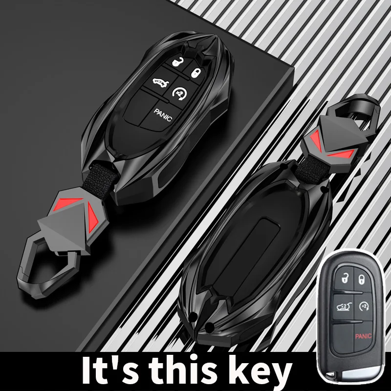 

Чехол-держатель для ключей из цинкового сплава для Jeep Grand Cherokee, Compass, Patriot, Renegade, Dodge Challenger, Journey, аксессуары