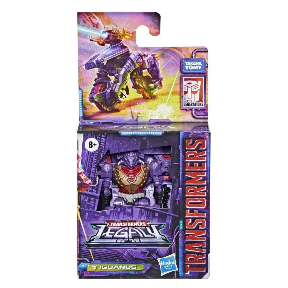 Hasbro Transformers Toys Legacy Series Core Iguanus Decepticon Dragstrip 3,5-inch actiefiguur