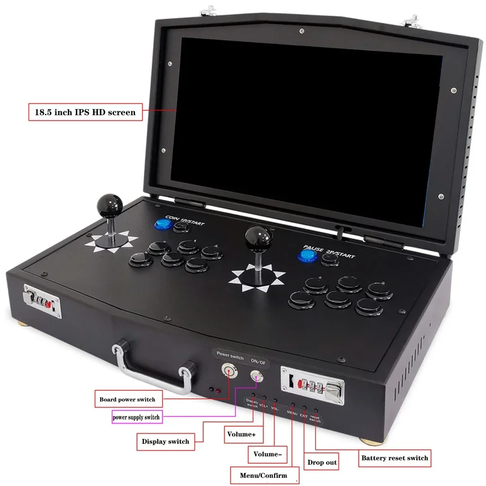 Best 18.5 Inch Mini Arcade Machine Video Game Console Machines With Multi Games 10188 In 1 Game Board Amusement Equipment