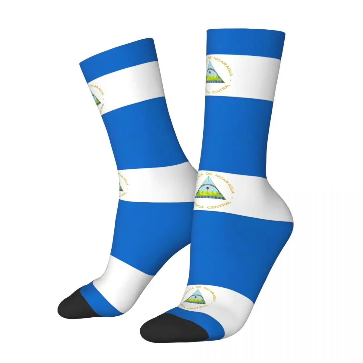 The Flag Of Nicaragua Socks Travel 3D Print Boy Mid-calf Sock