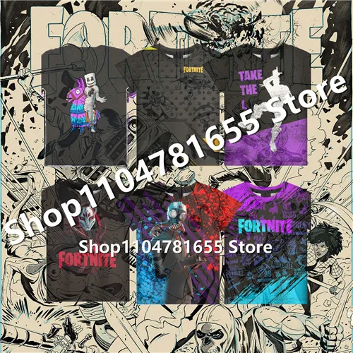 

Cartoon Shooting Game Men Cosplay T Shirt 3D Printed Girls Streetwear Children Kids Clothes Summer Battle Short Tshirt O-Neck