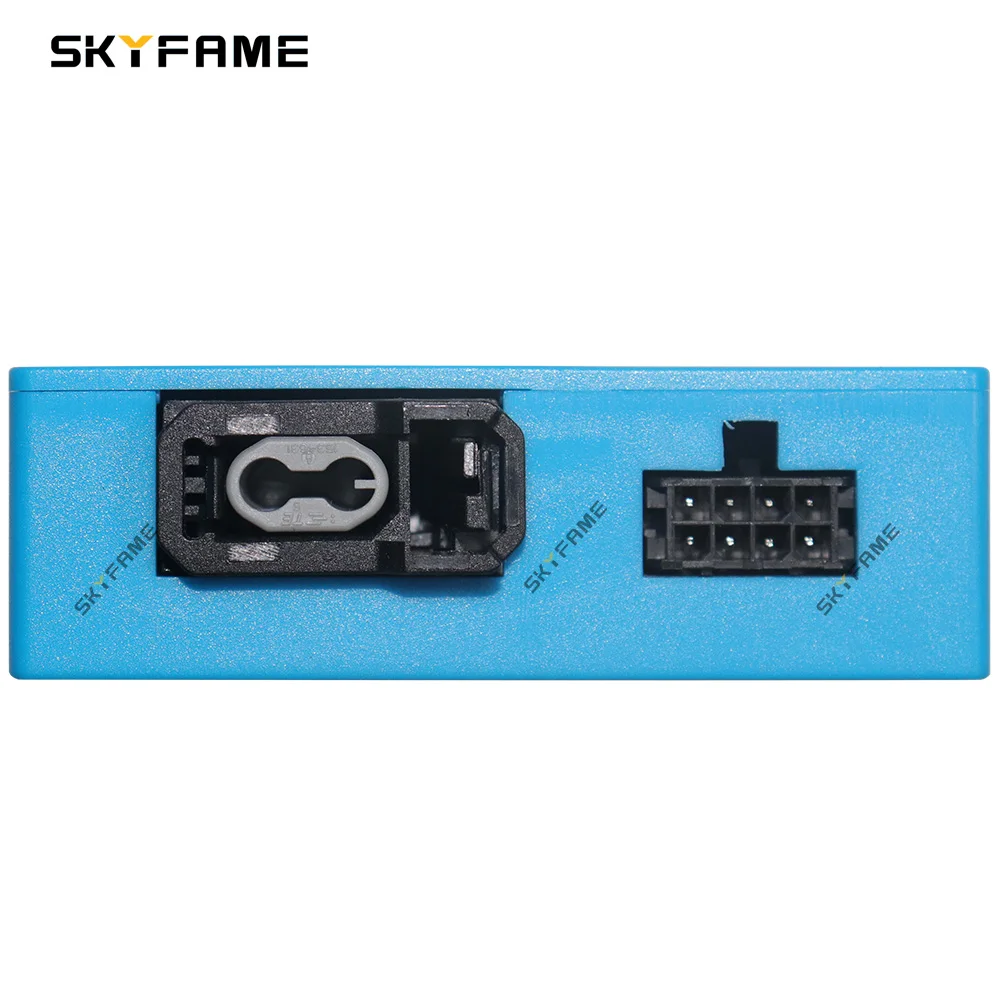 SKYFAME รถส่วนใหญ่ Aux Optical ถอดรหัสกล่องเครื่องขยายเสียงถอดรหัสอะแดปเตอร์สําหรับ Benz CLS E S Class SLK SL W219 W211 W171 W220