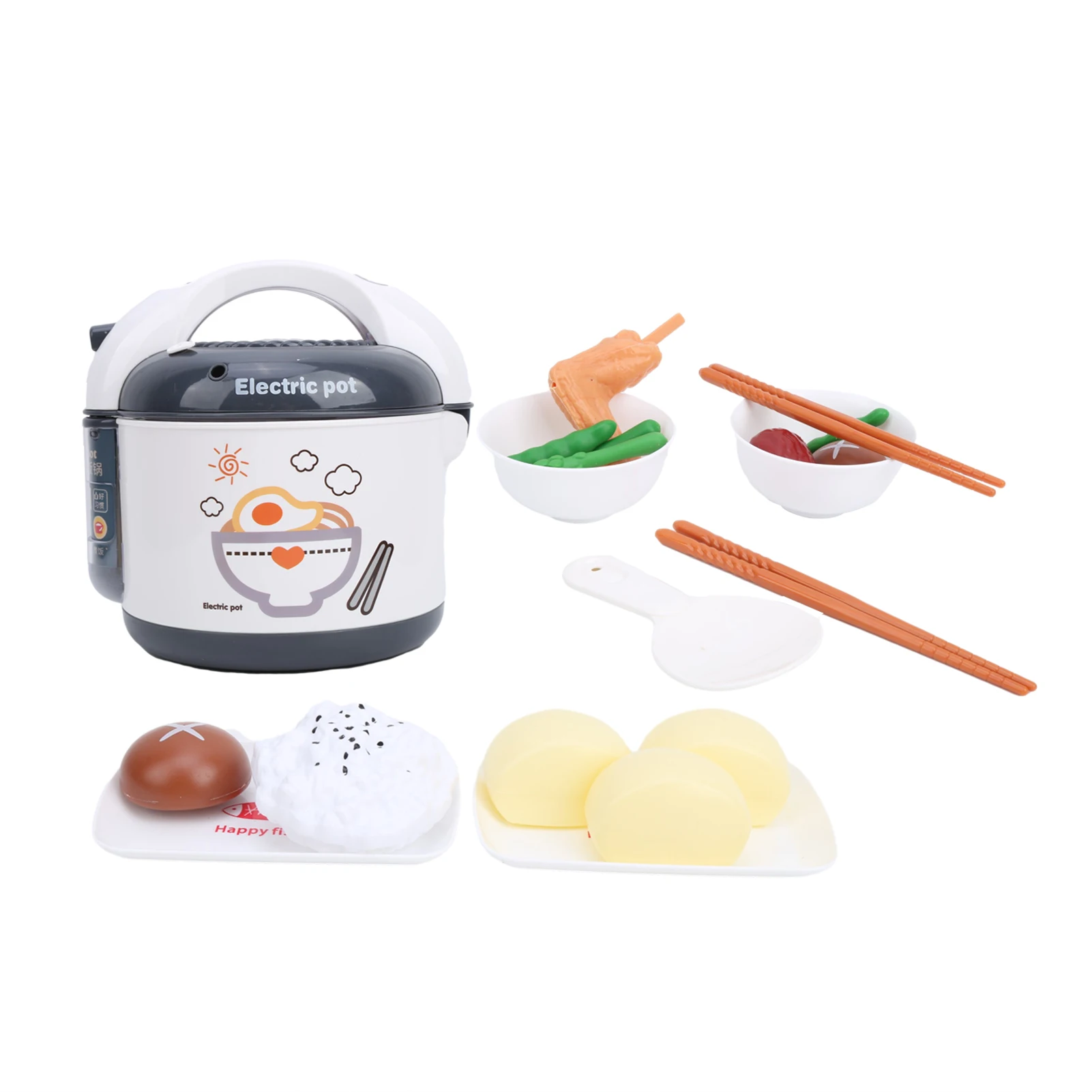 ZK30 Crianças Panela de Arroz Brinquedo Simulação de Plástico Crianças Utensílios de Cozinha Conjunto de Brinquedos