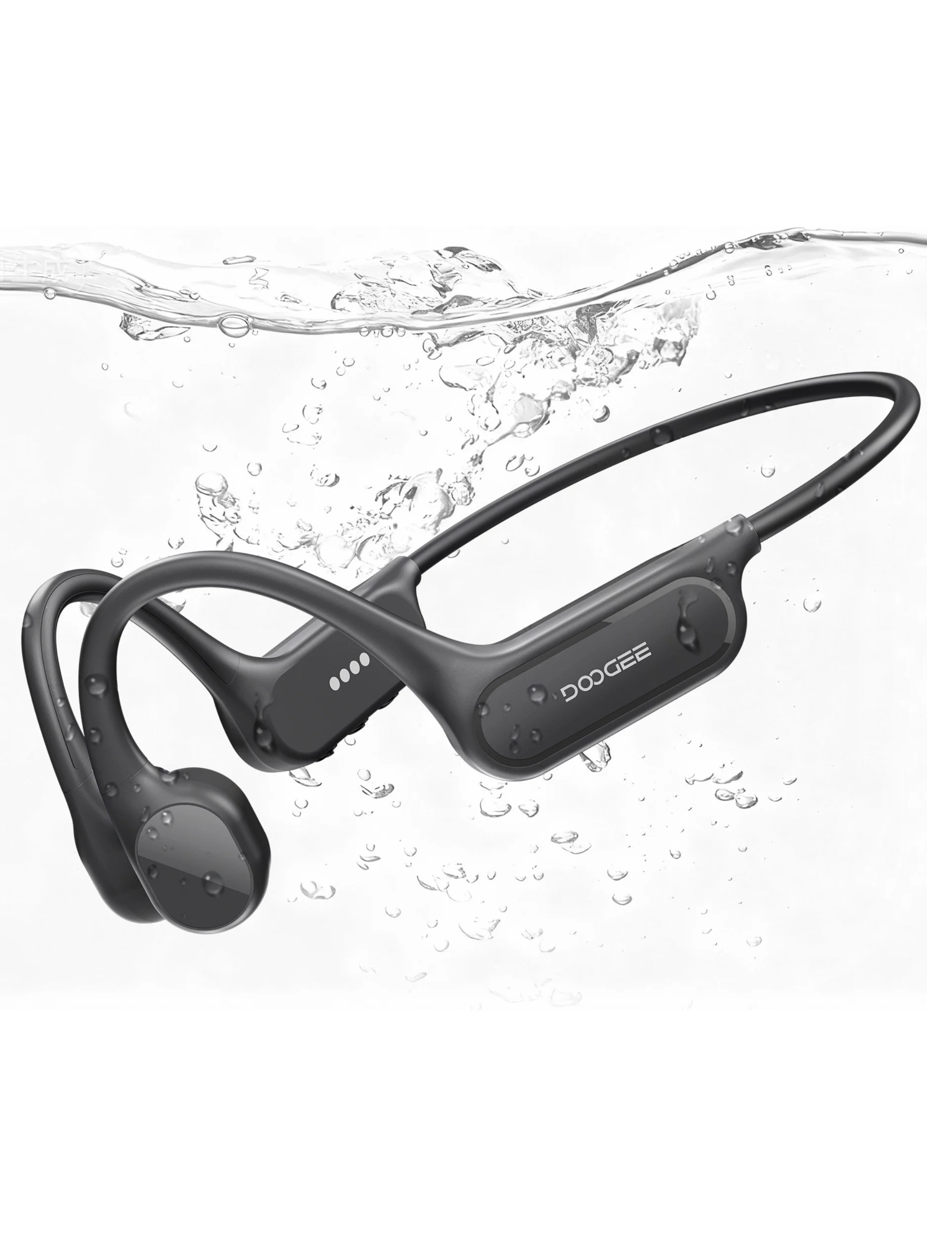 Słuchawki sportowe DOOGEE BoneBeat Swim Lite z przewodnictwem kostnym, bezprzewodowe Bluetooth 5.4, wodoodporne IP68, do biegania i jazdy na rowerze — 2