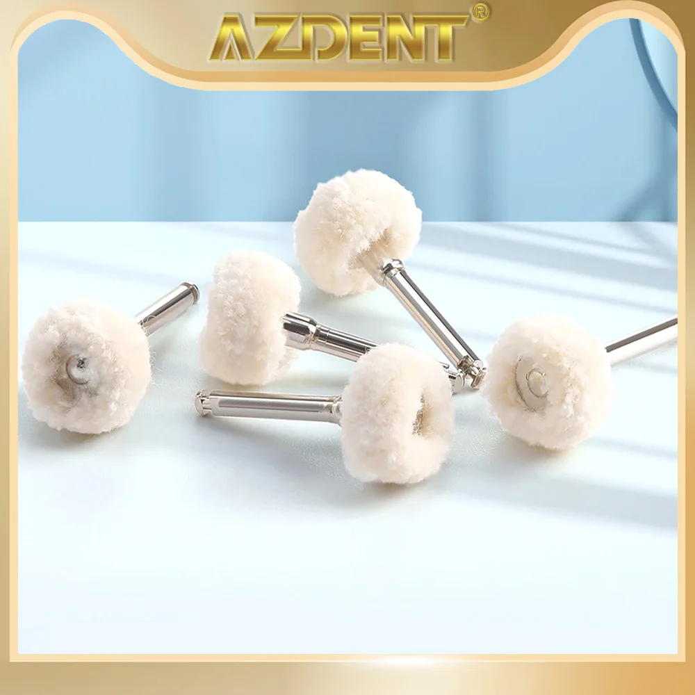 

AZDENT Dental Polishing Brush Wheel 5pcs/Pack Teeth Polisher For Low-Speed Handpiece RA2.35mm Dentistry Instrument Lab Tools