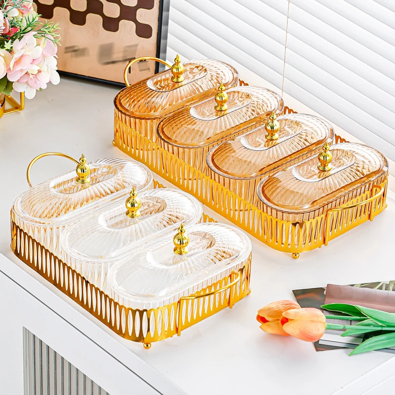 

Nordic Style Plastic Snack Plate: Minimalist Creative Dried Fruit Plate, Home Dessert Plate, Nut/Candy Plate,