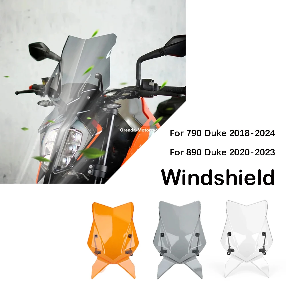 

Новый лобовое стекло, защита от ветрового стекла, дефлектор для 790 Duke 18-24 890 Duke 20-23