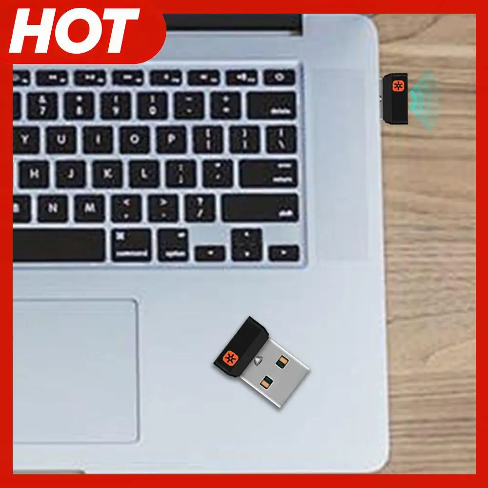 Wireless Dongle Receiver Connects Up To 6 Devices USB Adapter USB Dongle for Logitech Unifying Mouse Keyboard