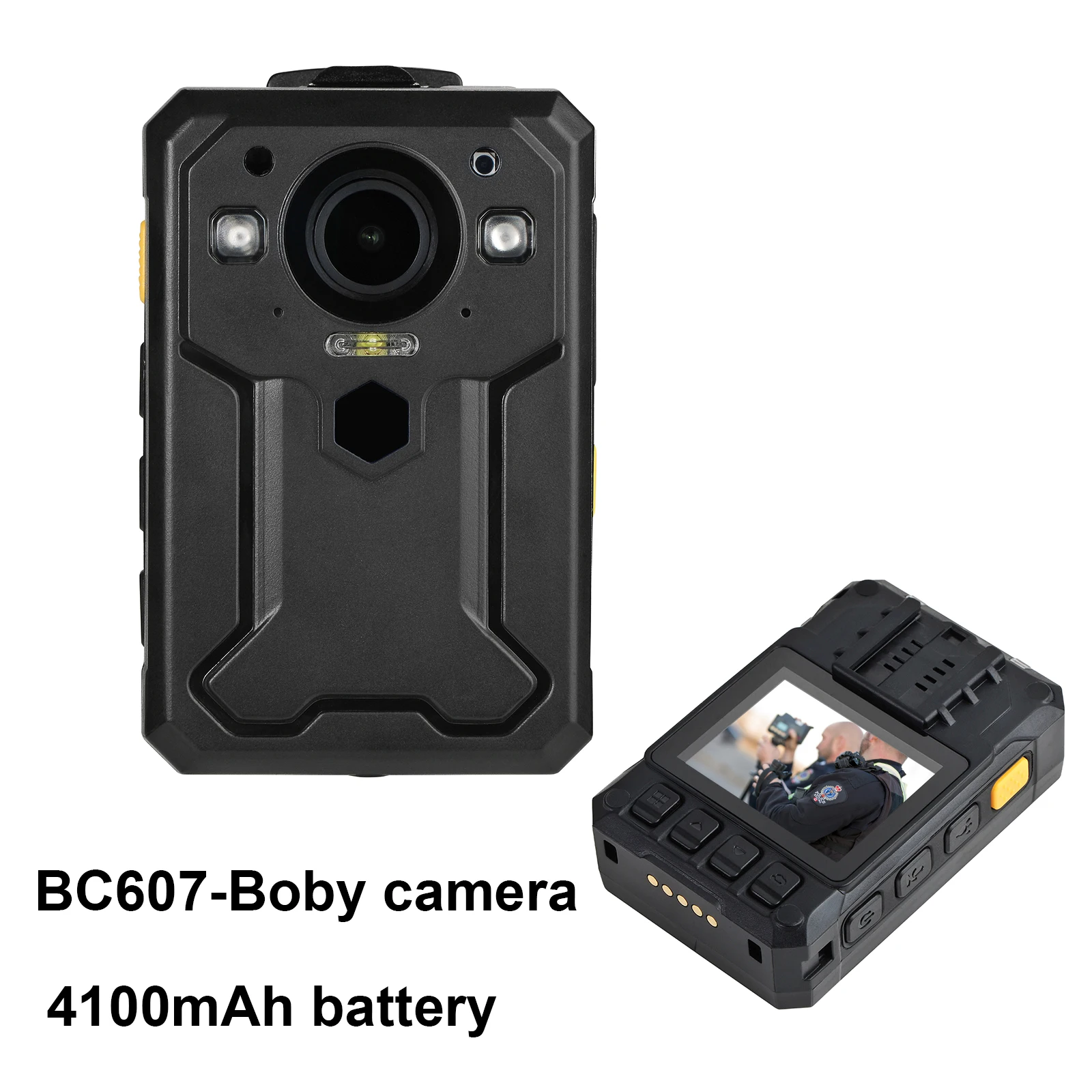 

BC607 Body Worn Camera HD 1440P 4G WIFI GPS Live broadcast in real time, Intercom function,IP67 waterproof