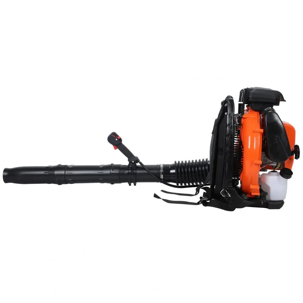 Leaf Blower, 80CC Backpack Gas Leaf Blower, Gas Blower, Up to 900CFM, Powerful Clearing, for Lawn Care Yard Dust Debris (Orange)