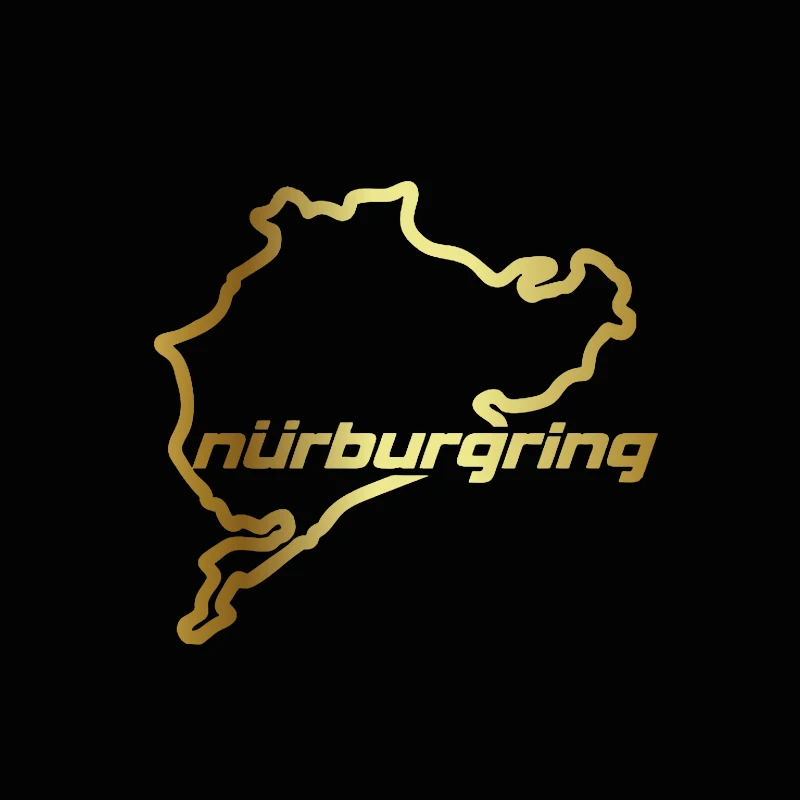 14*12,5 cm Auto Styling Racing Road Racing Nürburgring Kreative Auf Auto Aufkleber Aufkleber Heckscheibe 3D Lustige Aufkleber Aufkleber Aufkleber