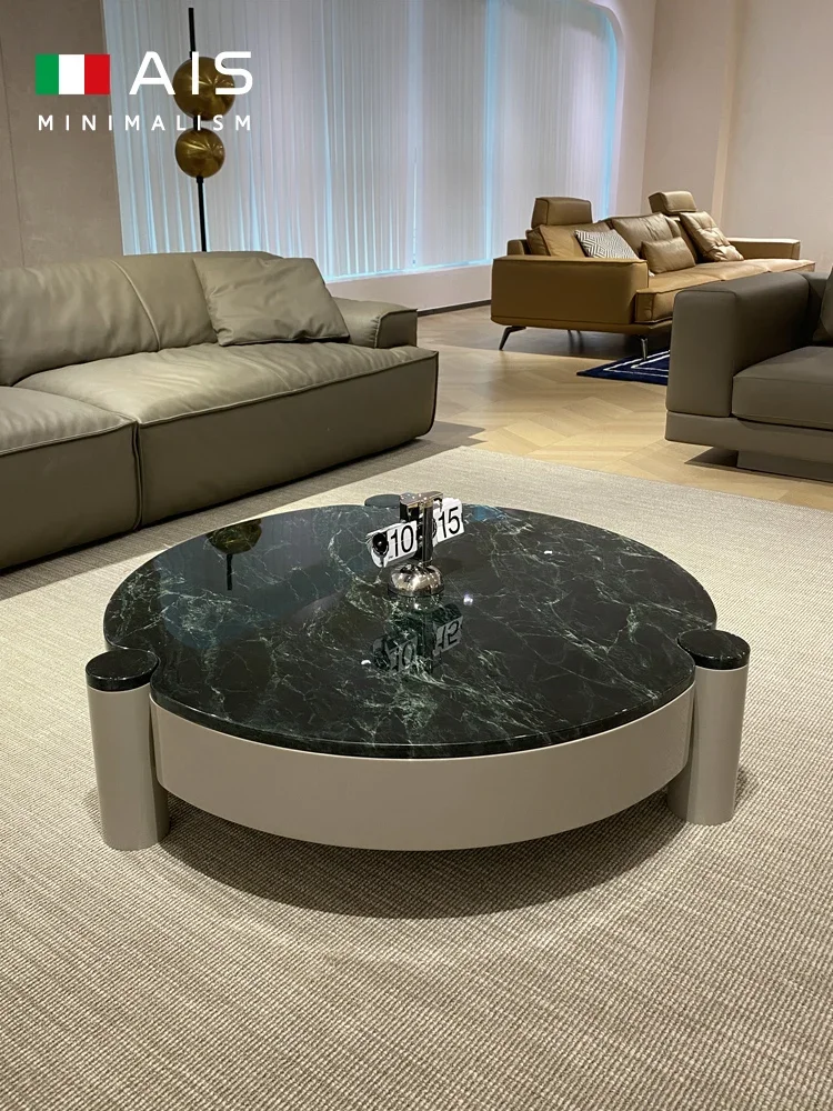 

Coffee Table Living Room Luxury Stone God Grandmother Green Light Luxury Italian Minimalist