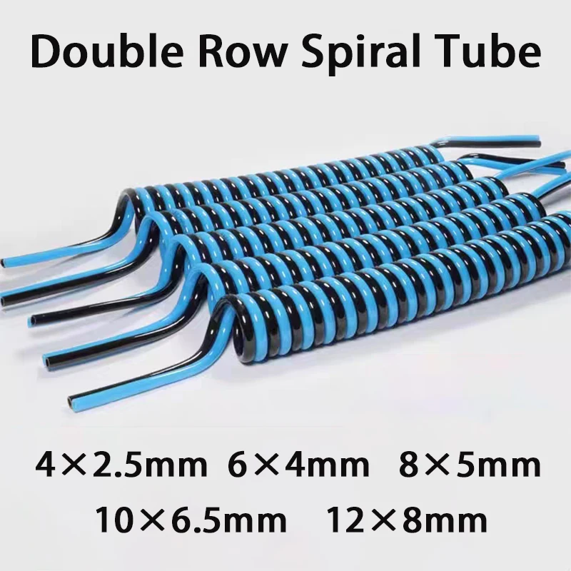 

Полиуретановый двухрядный пружинный воздушный шланг 4/6/8/10/12 мм, двухцветный, с двойным соединением, многослойный, телескопический, спиральный, резьбовой шланг