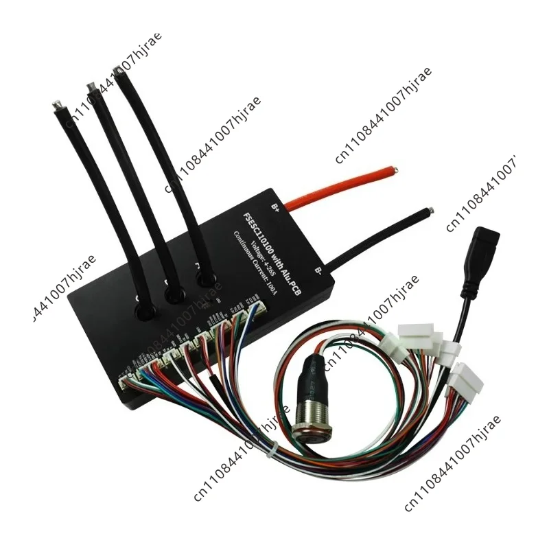 FSESC 110100 High Voltage 110V Aluminum PCB VESC Controller For E-Skateboard, Fighting Robot, Surfboard, AGV, BLDC/FOC