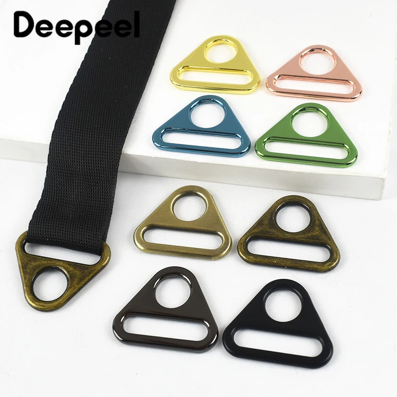 5/10/20Pcs 25mm Metal Buckle Triangle Ring for Bag Strap Adjust Buckles Webbing Backpack Belt Clasp Hanger Hook DIY Accessories