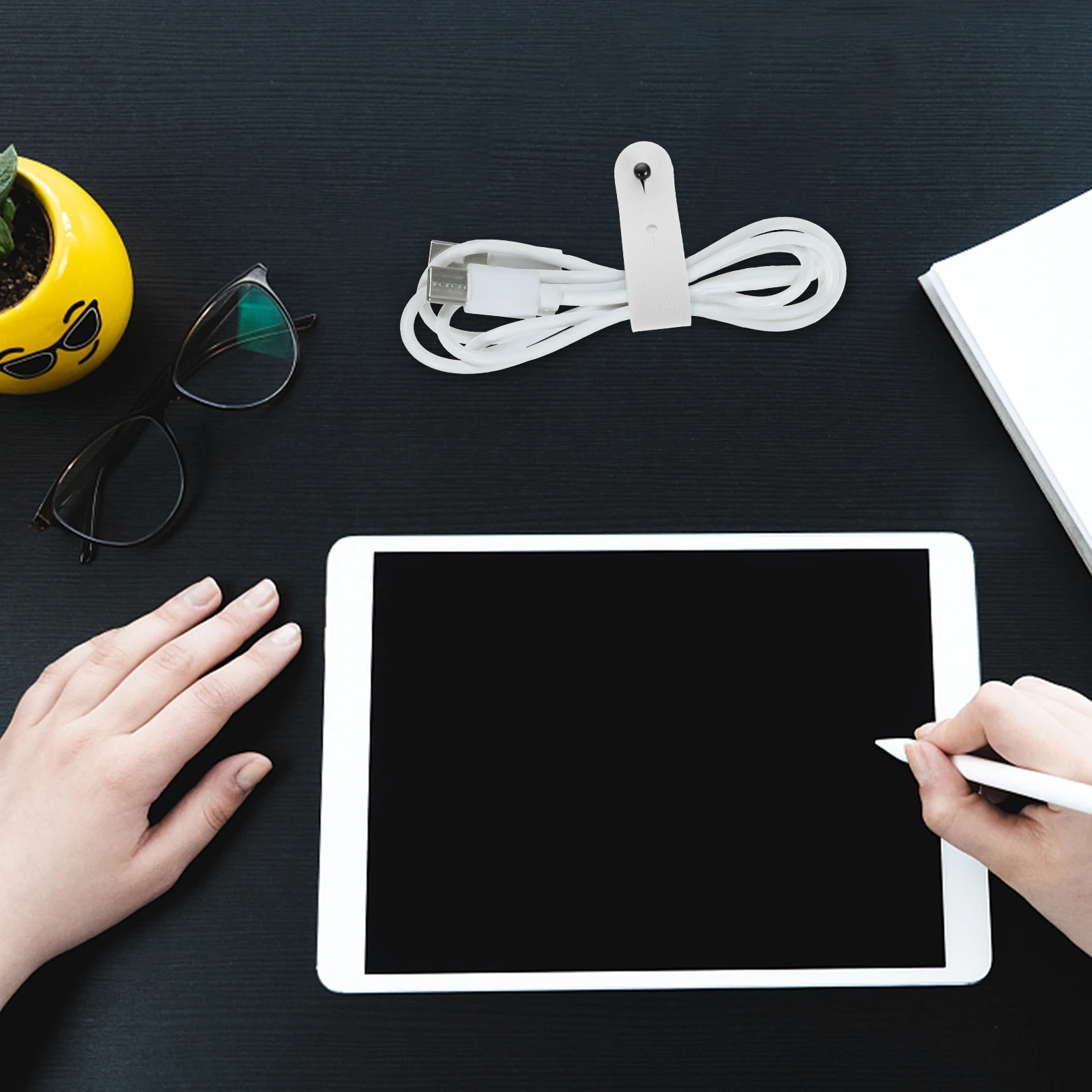 

5pcs Cord Organizer Ties Cable Management Strap For Curtain Earphone Data Cables Reusable Wire Ties Men Stocking