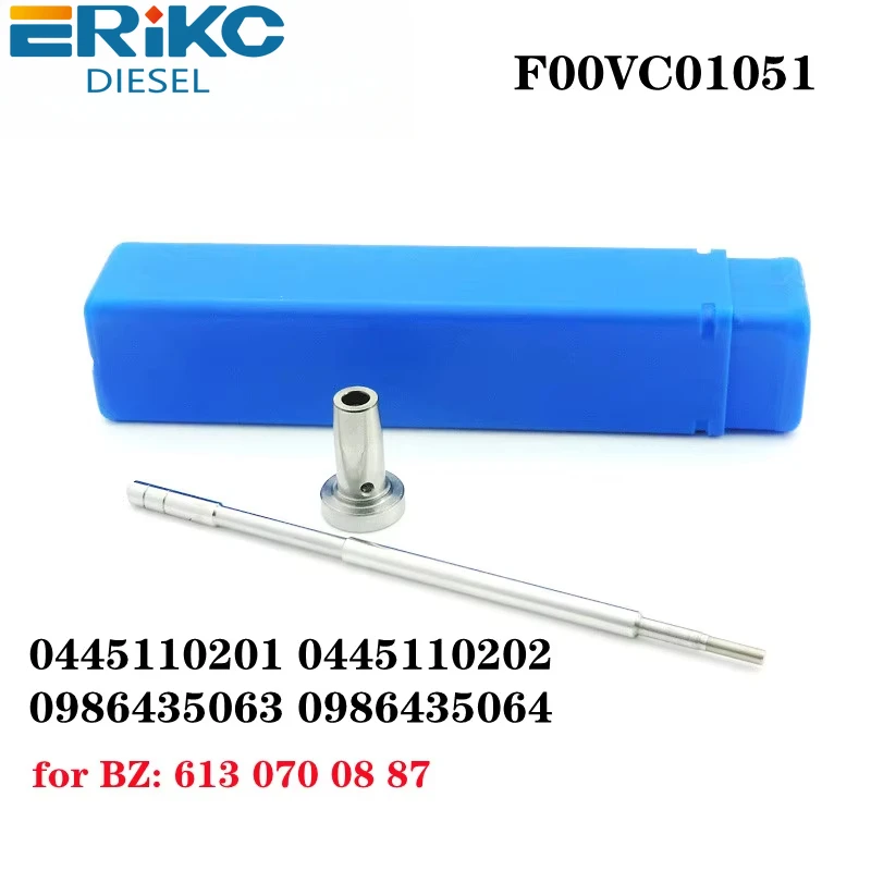 ERIKC F00VC01051 F 00V C01 051 Common Rail Injector Valve For Bosch 0 445 110 201 0445110202 0986435063